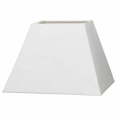 Cotton Linen Hard Lined Square Ceiling Pendant Table Lamp Shades Home Accessory • £12.99