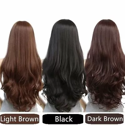 Long Wavy Curly Full Hair Wigs W Side Bangs Cosplay Costume Fancy Anime Womens • $9.75