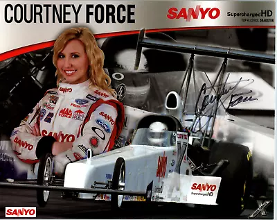 Courtney Force Hand Signed 8x10 Cardstock 2009 NHRA A-Fuel Dragster  • $47.99