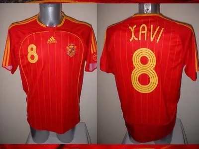 Spain Espana Xavi Shirt Jersey Football Soccer Adidas Adult XL Barcelona 06 Top • $68.37