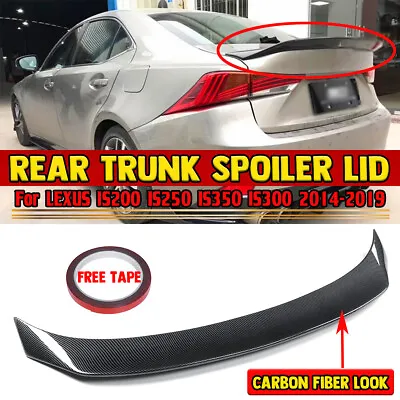 Carbon Fiber Look AR Style Trunk Spoiler For LEXUS IS200t IS250 IS350 2014-2020 • $139.89
