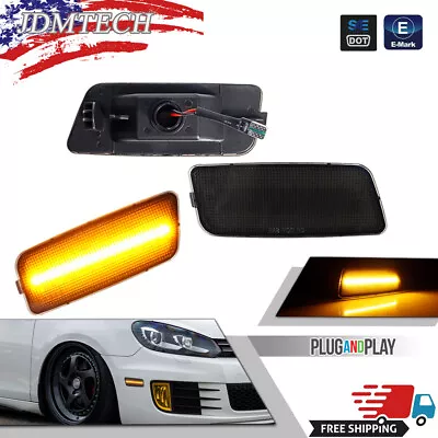 For 2010-14 VW Volkswagen MK6 Golf/GTI Front Side Marker Amber LED Signal Lights • $26.39