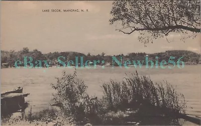 Lake Mahopac NY - VIEW ON LAKE SECOR - Postcard Putnam County Carmel • $10