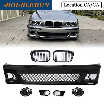 Front Bumper W/fog Light W/grille  For 1997-2003 BMW E39 5 SERIES M5 Look • $275.90