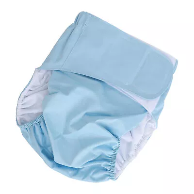(Light Blue)Adult Cloth Diaper Underwear High Absorption Leak Proof ROL • $13.42