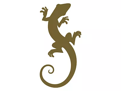 Lizard Gecko Cute Vinyl Decal Silhouette Car Bottle Vehicle Tumbler Sticker • $2.99