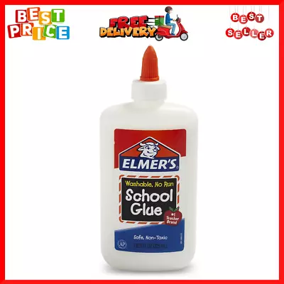 $9.56 • Buy Elmers Washable & Nontoxic Liquid PVA Glue Great For Making Slime 225 Ml White