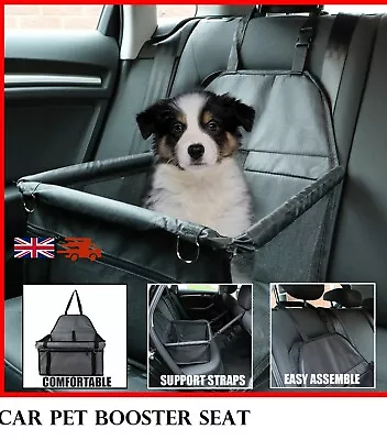 £11.28 • Buy Car Pet Booster Seat For Travel Carrier Cage,Breathable Bag W/Seat Belt,Portable