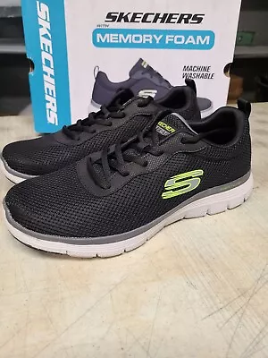 NEW Men's Skechers Athletic Memory Foam Shoes Black Machine Washable - Pick Size • $33.95