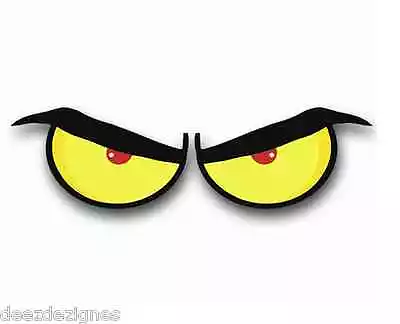 Eyeball Stickers ANGRY Decals 1 Set Pick A Size Width For Each Single Eye  • $3.14