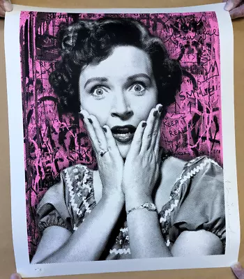 Mr. Brainwash Thierry Guetta Golden Girl Betty White Print AP 2/7 Hand Signed • $5604.01