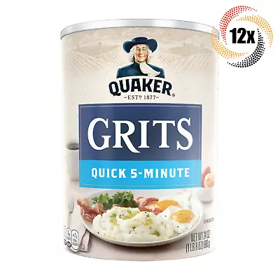 12x Jars Quaker Original Quick 5 Minute Breakfast Grits | 24oz | Fast Shipping! • £60.30