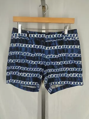 J Crew Blue Stripe Tie Dye Shorts Size 2 • $13.96