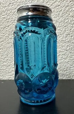 Single Vintage LE Smith Moon And Stars Blue Glass Salt/ Pepper Shaker • $20