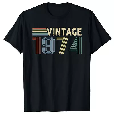 Vintage 1974 Shirt Birthday Gifts 50 Year Old Woman Man Classic T-Shirt • $21.99