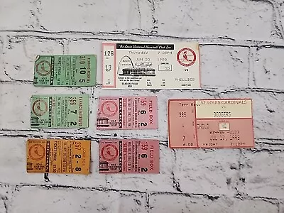 Lot Of 7 Vintage Baseball Ticket Stubs 1980's & 90's St Louis Cardinals Vintage • $79.95