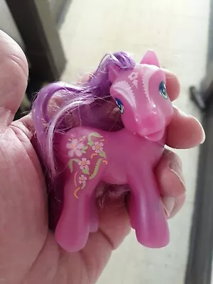 2008 My Little Pony McDonalds Happy Meal Toy Cheerilee #7 Purple Tub4 • $3.51