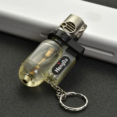 £2.64 • Buy Windproof Jet Flame Butane Gas Refillable Lighter BBQ Flame Ignition To Td