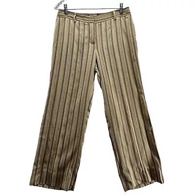 Vintage Etro Womens Vertical Striped Trousers Pants Size48 • $35.99