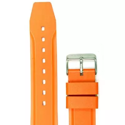 Orange Dive Strap - Italy - Marathon Watch: New W/ 2 Spring Bars: 22mm Textured • $101.66