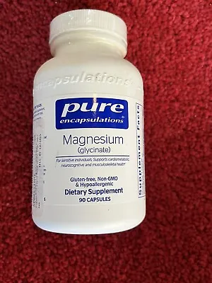 Pure Encapsulations Magnesium Glycinate 120mg 90 Capsules Exp 5/26 • $24.95