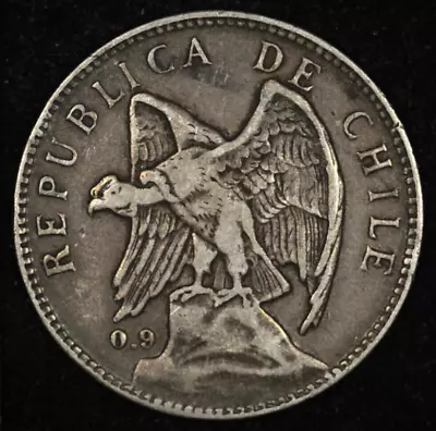 1910 Chile Silver Peso • $24.99