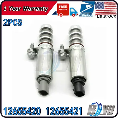 2Pcs New Variable Valve Timing VVT Solenoid 12655420 12655421 For GM Buick Chevy • $35.49