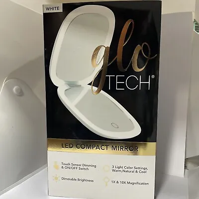 Glo Tech Led Compact Mirror 1x & 10x Magnification • $14.99