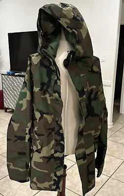 US Military Cold Weather Hooded Parka Large Regular 8415-01-228-1319 Gore-seam • $100
