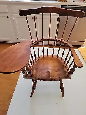 Vintage Windsor Doll Size Wood Writing Chair 15 H X 11.5 W X 5.5 L • $23