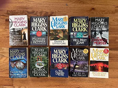 Lot Of 10 Mary Higgins Clark PBs Suspense Thriller Fiction • $17.49