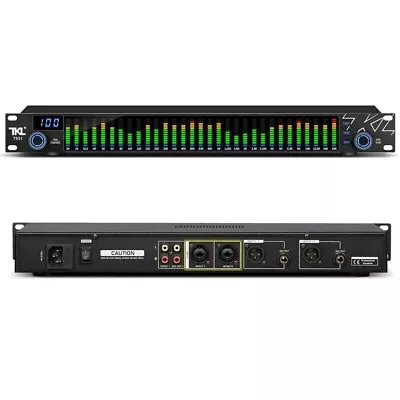 110V 31-band Stereo Graphic Digital Equalizer Music Spectrum Analyzer For KTV • $159