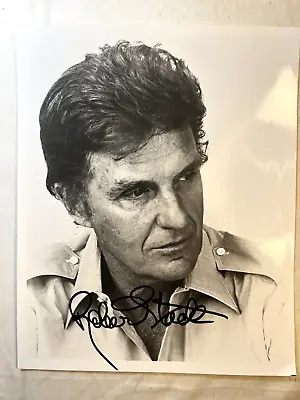 VTG ROBERT STACK SIGNED PHOTO AUTOGRAPH MOVIE ACTOR HUD Unsolved Mysteries • $39.99