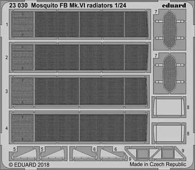 Eduard 23030	1/24 Mosquito FB Mk VI Radiators For Airfix • $25.45