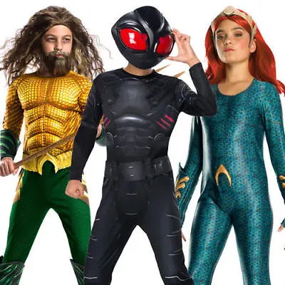 £18.99 • Buy Aquaman Movie Kids Fancy Dress DC Comics Superhero Villain Boys Girls Costumes 
