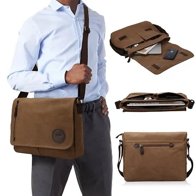 New Laptop Messenger Bag School Shoulder Bag For 13-14”Macbook/iPad/Laptop/Books • $45.59