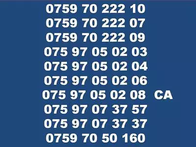 £13.99 • Buy New O2 GOLD VIP BUSINESS EASY MOBILE PHONE NUMBER SIM CARD UK Nice