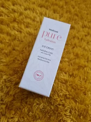 Waitrose Pure Hydration Eye Cream 15ml X2 Boxes • £2.49