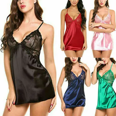 $9.59 • Buy ON SALE!! Sexy Lingerie Lace Underwear Sleepwear Bodysuit Dress Babydoll Pajamas