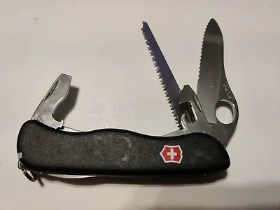 Swiss Knife Victorinox Soldier Switzerland 2008 10 Tools Black • $76.49
