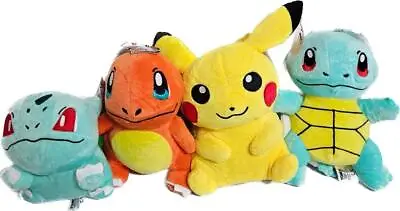 £9.99 • Buy *New* Pokemon Plush Soft Toys Pikachu, Bulbasaur, Squirtle, Chamander, And More!