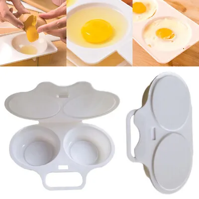 Microwave Egg Poacher To Poach 2 Eggs - Kitchen Accessory - Bpa Free - No Mess • £2.68