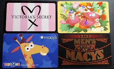 VICTORIA'S SECRET/MACY'S Gift Cards - (no Monetary Value) • $2.18
