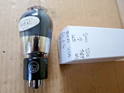 RCA 6L6G By GEC  USED   Valve Tube AT1000 Tester JAN24A • £90