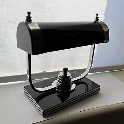 Art Deco Machine  Age Markel Desk Lamp • $549