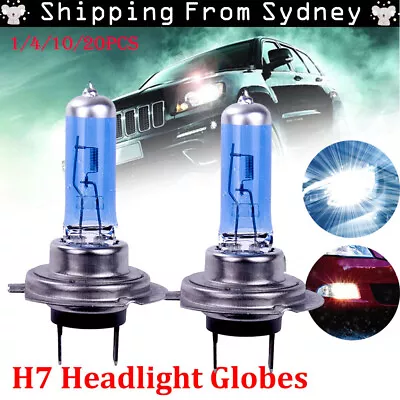 20X H7 Xenon Light Headlight Globes 12V 100W White 8500K Halogen Car Lamp Bulb* • $13.29