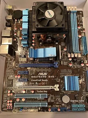 $0.99 • Buy Computer Parts Bundle. Asus Mainboard And Video Card, AMD CPU And G.skill RAM