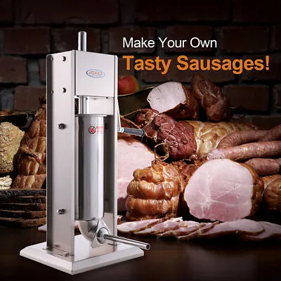 Hakka 7L 15LBS Sausage Stuffer Vertical Stainless Steel Meat Press Filler Maker • $199.74