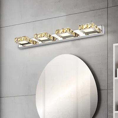 Modern Bathroom LED Vanity Light Fixture Crystal Front Mirror Toilet Wall Lamp • $37