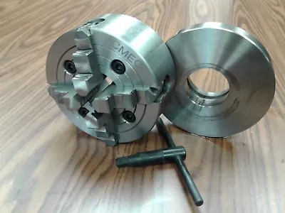 6  4-JAW LATHE CHUCK W Independent  Jaws W L00 Adapter Semi-finished #0604F0  • $158